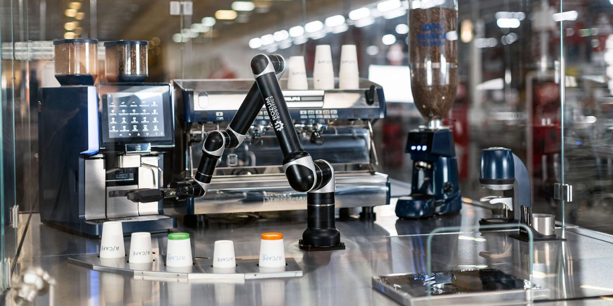 AI Robot Coffee Machine Baristas